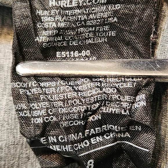 Hurley Gray Board Shorts Swim Trunks Mens 38 - Picture 7 of 7